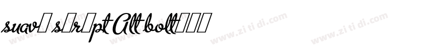 Suave Script Alt Bol字体转换